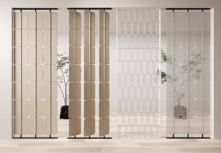 Modern screen partition 3d model