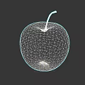 Healthy Vibrant Red Apple With Fresh Juicy Texture On Dark Background