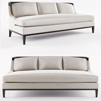 Three-seat sofa 3d model