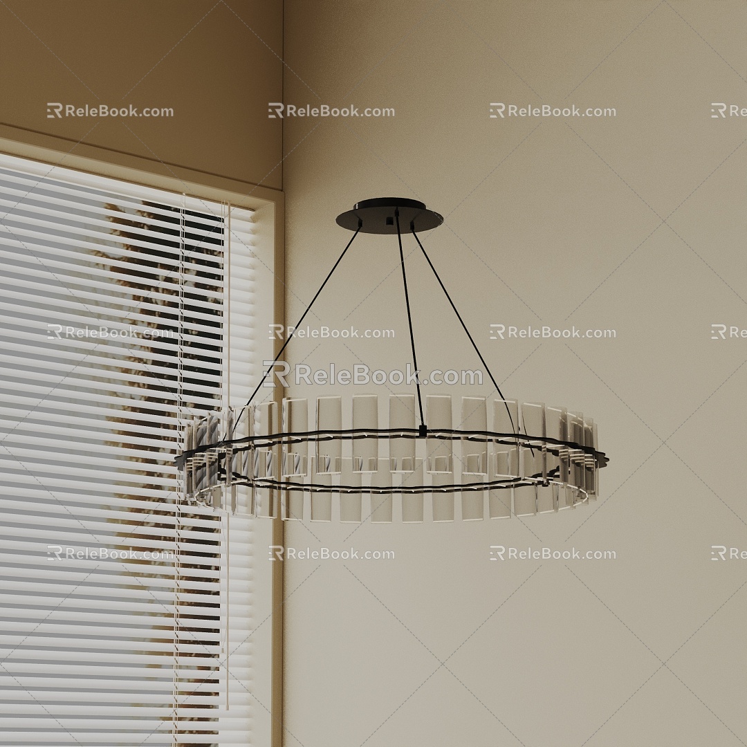 Modern chandelier 3d model