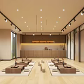 Elegant Zen Style Beauty Salon Interior With Cozy Tea Lounge And Natural Bamboo Decoration