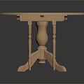 Classic Oval Wooden Office Desk Design With Sturdy Legs And Smooth Surface