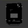 Black Electronic Audio Device With Control Panel Knobs And Display Interface