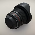 Professional Digital Camera Lens With Black Body Red Scale Markings And Wide Angle Design