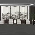 Modern Reception Room Reception Room 3d model