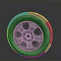 High Quality Automotive Parts Alloy Wheel Rim And Car Tire Components