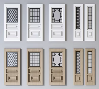New Chinese Window Classical Chinese Window Screen Door and Window Lattice Screen Window Flower 3d model