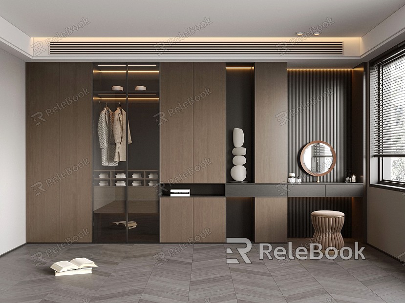 Italian Light Luxury Wardrobe model