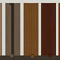 Wall Paneling Display In Various Colors And Textures 3d model
