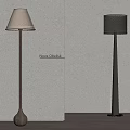 Middle style floor lamp 3d model
