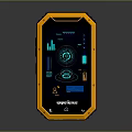 Rugged Handheld Device With Yellow Black Casing And Screen Displaying Charts Dashboard Experience