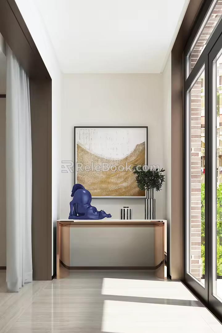 Light Luxury End View Platform Entrance End View Platform 3d model