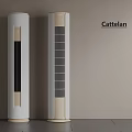 Cattelan Modern Cylindrical Air Conditioner Fans With White Exterior And Grille Design