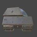 Detailed Military Tank Featuring Large Cannon Heavy Armor Turret And Tracks