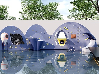 Interactive Landscape Wall Children's Interactive Landscape Wall Sports Landscape Wall Interesting Landscape Wall Entertainment Wall model