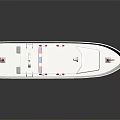 CAR MARITIME Vessel With White Hull Red Bottom Railed Deck And Lifebuoys