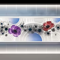 Modern Window Shopping Mall Window Creative Light Box Window Modeling Flower Window 3d model
