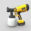 RYOBI Yellow Cordless Portable Paint Sprayer With White Tank Industrial Equipment