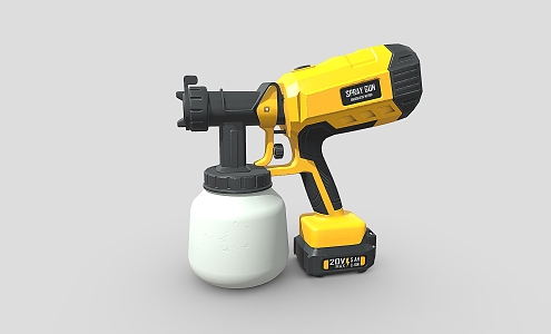 Spray gun air gun painting gun machine industrial equipment 3d model