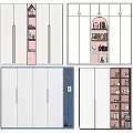 Modern Wardrobe Design With Various Colors Interior Storage And Decorative Shelves