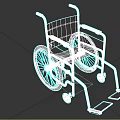 Black Medical Wheelchair With Armrests And Footrests For Mobility Support