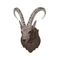Faux Antelope Head Wall Decor Rustic Style Resin Craft For Home Living Room