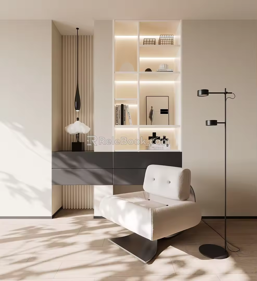 Modern Decorative Cabinet 3d model