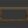 Wooden Square Table Design With Carved Legs And Square Base Structure