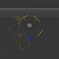 Activation Device Crystal Ball With Blue Light Effects And Energy Flow On White Geometric Base