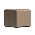 Modern Gray And Brown Ottoman Designs With Soft Blanket And Comfortable Stylish Look