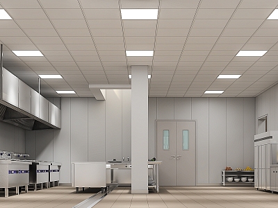 Aluminum gusset ceiling 3d model