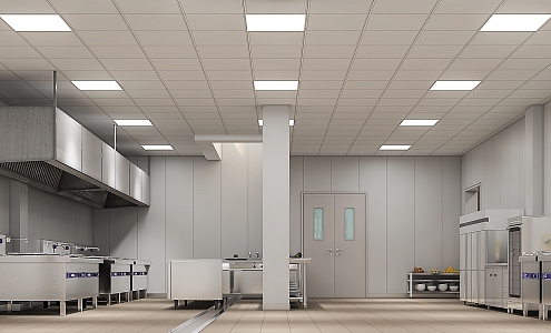 Aluminum gusset ceiling 3d model