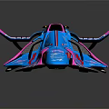 Colorful Alpine BWT Race Car With Blue Pink Livery And Aerodynamic Design