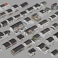 Rural Self Built Houses With Various Architectural Designs And Roof Styles