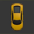 Aerodynamic Yellow Sports Car With Sleek Design Black Wheels And Reflective Finish
