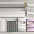 Home Heating Radiators With Various Designs White Pink And Blue Gray Styles