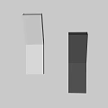 Modern White and Black Wall Lamps Mounted on Wall with Warm Yellow Light