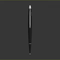 Sleek Modern Black Ballpoint Pen With Smooth Body And Metallic Clip For Daily Use