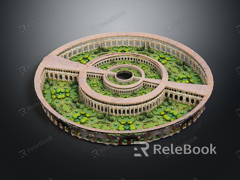 European Garden Stereo Garden Roman Garden Greek Garden model