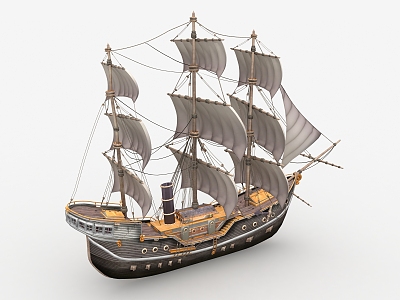 Modern Sailing 3d model