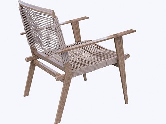 New Chinese Single Chair 3d model