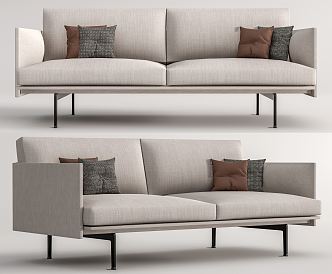 MUUTO double sofa 3d model