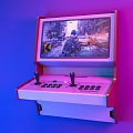 Entertainment Appliance Arcade Gaming Machine With Gameplay Screen Joysticks And Buttons