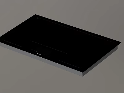 Modern Black Kitchen Appliance With Flat Surface Control Panel And Sleek Design 3d model