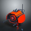 Turret Turntable Railgun Sci-fi Tower Defense Game Tower Defense Sci-fi Turret Game Turret Game Battery 3d model