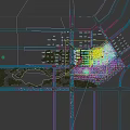 Aerial View Planning of Modern Residential Area With Tall Buildings Low Rise Structures and Greenery
