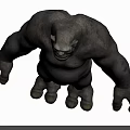 3D Stone Giant Character Creature Design With Muscular Build And Rock Like Skin