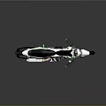 Modern and Stylish White Motorcycle with Green Accents Sporty Design Black Seat and Alloy Rims
