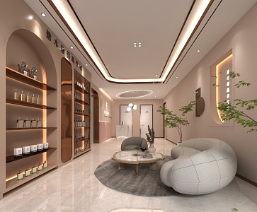 Modern Beauty Salon Hall Fashion Beauty Salon 3d model