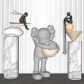 Modern Sculpture Sketches Ornaments Structures Landscape Sketches Landscape Structures 3d model
